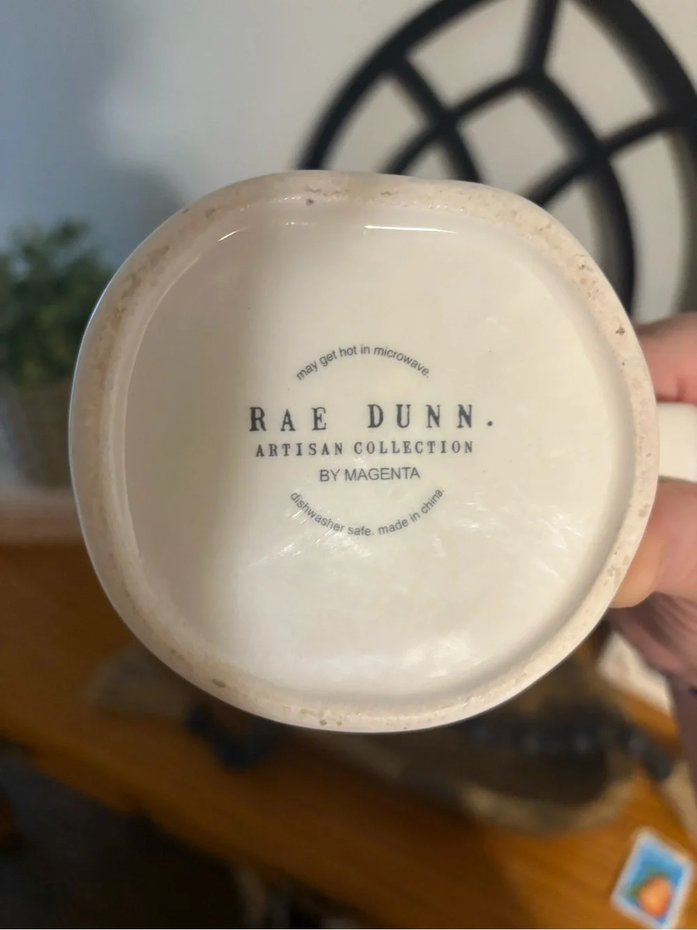 Rae Dunn White 'CALM.' Ceramic Mug